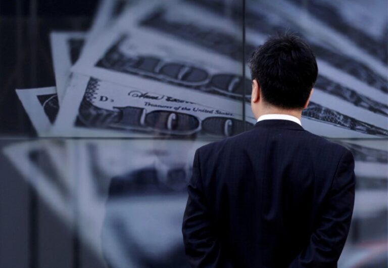 Asian currencies weaken, dollar stable post CPI data beat, impacting foreign exchange markets.