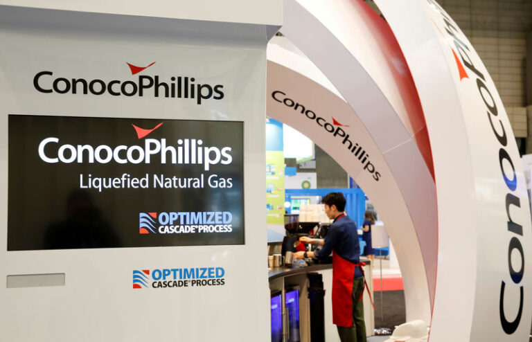 ConocoPhillips surpasses earnings expectations by $0.08, while revenue falls below estimated figures.